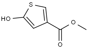 Methyl 5-hydroxy-3-thiophenecarboxylate Struktur