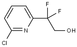 2-(6-Chloropyridin-2-yl)-2,2-difluoroethanol Struktur