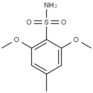 2,6-DIMETHOXY-4- METHYLBENZENESULFONAMIDE 結構式
