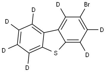 2-bromodibenzo[b,d]thiophene-1,3,4,6,7,8,9-d7 Struktur