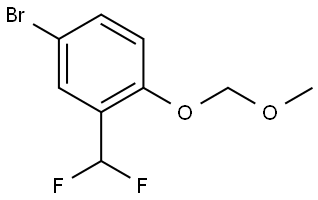 4-Bromo-2-(difluoromethyl)-1-(methoxymethoxy)benzene Struktur