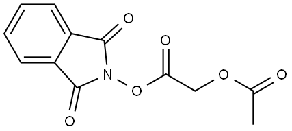 1,3-dioxo-2,3-dihydro-1H-isoindol-2-yl 2-(acetyloxy)acetate Struktur