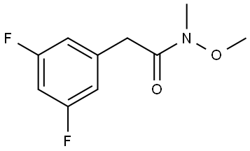 2-(3,5-difluorophenyl)-N-methoxy-N-methylacetamide Struktur