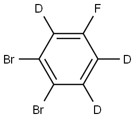 1,2-dibromo-4-fluorobenzene-3,5,6-d3 Struktur