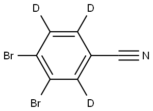 3,4-dibromobenzonitrile-2,5,6-d3 Struktur
