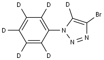 4-bromo-1-(phenyl-d5)-1H-1,2,3-triazole-5-d Struktur