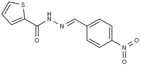 N'-(4-NITROBENZYLIDENE)-2-THIOPHENECARBOHYDRAZIDE Struktur