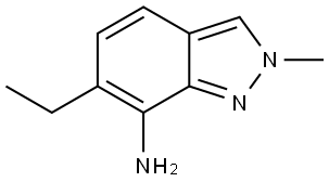 6-Ethyl-2-methyl-2H-indazol-7-amine Struktur