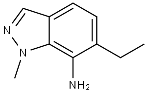 6-Ethyl-1-methyl-1H-indazol-7-amine Struktur
