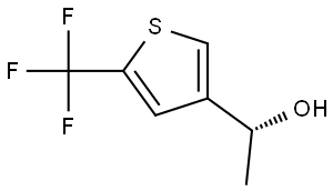 (R)-1-(5-(Trifluoromethyl)thiophen-3-yl)ethan-1-ol Struktur