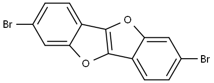 2,7-二溴苯并呋喃[3,2-B]苯并呋喃 結(jié)構(gòu)式
