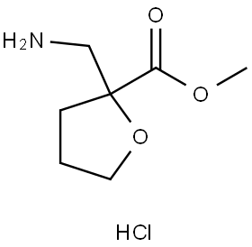 Methyl 2-(aminomethyl)tetrahydrofuran-2-carboxylate hydrochloride Struktur