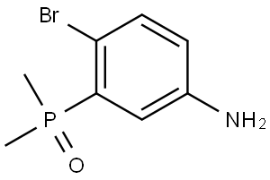 4-Bromo-3-(dimethylphosphinyl)benzenamine Struktur