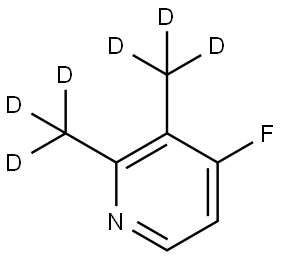 4-fluoro-2,3-bis(methyl-d3)pyridine Struktur