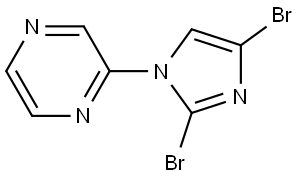 2-(2,4-dibromo-1H-imidazol-1-yl)pyrazine|