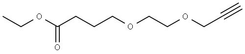 Ethyl 4-(2-(prop-2-yn-1-yloxy)ethoxy)butanoate Struktur