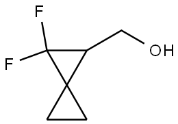 (2,2-Difluorospiro[2.2]pentan-1-yl)methanol Struktur
