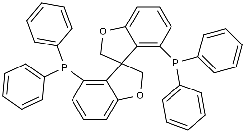 Phosphine, 1,1′-(3S)-3,3′(2H,2′H)-spirobi[benzofuran]-4,4′-diylbis[1,1-diphenyl- Struktur