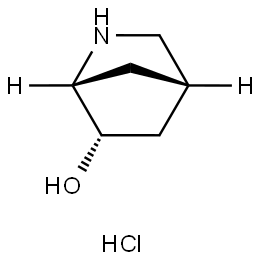 (1R,4S,6S)-2-Azabicyclo[2.2.1]heptan-6-ol hydrochloride Struktur