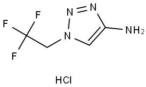1-(2,2,2-Trifluoroethyl)-1H-1,2,3-triazol-4-amine hydrochloride Struktur