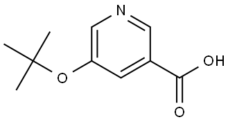5-(1,1-Dimethylethoxy)-3-pyridinecarboxylic acid Struktur