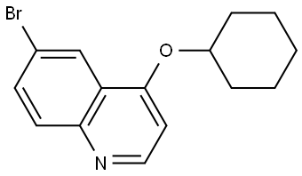 6-Bromo-4-(cyclohexyloxy)quinoline Struktur