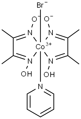 Cobalt, bromobis[[2,3-butanedione 2,3-di(oximato-κN)](1-)](pyridine)-, (OC-6-42)- Struktur