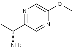 (R)-1-(5-Methoxypyrazin-2-yl)ethan-1-amine Struktur