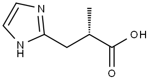 1H-Imidazole-2-propanoic acid, α-methyl-, (αS)- Struktur