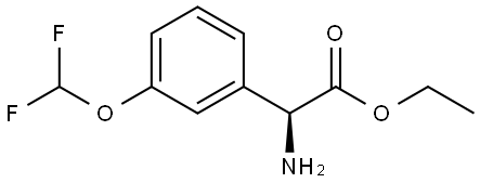 ethyl (S)-2-amino-2-(3-(difluoromethoxy)phenyl)acetate Struktur