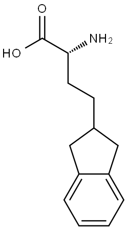 (R)-a-Amino-2,3-dihydro-1H-indene-2-butanoic acid Structure