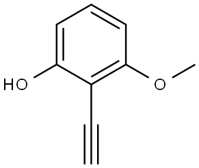 2-Ethynyl-3-methoxyphenol Struktur