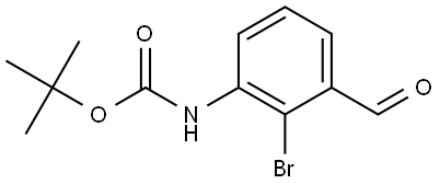 tert-Butyl (2-bromo-3-formylphenyl)carbamate Struktur