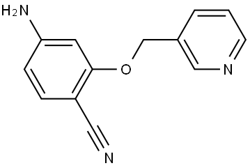 Benzonitrile, 4-amino-2-(3-pyridinylmethoxy)- Struktur