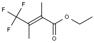 Ethyl (E)-4,4,4-Trifluoro-2,3-dimethyl-2-butenoate Struktur