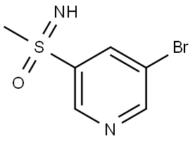(5-Bromopyridin-3-yl)(imino)(methyl)-l6-sulfanone Struktur