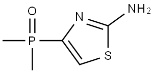 (2-Aminothiazol-4-yl)dimethylphosphine oxide Struktur