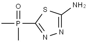 (5-Amino-1,3,4-thiadiazol-2-yl)dimethylphosphine oxide Struktur