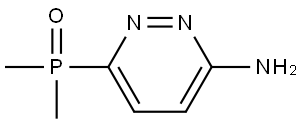 (6-Aminopyridazin-3-yl)dimethylphosphine oxide Struktur