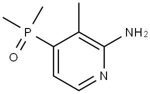 (2-Amino-3-methylpyridin-4-yl)dimethylphosphine oxide Struktur