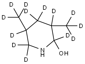 3,5-bis(methyl-d3)piperidin-2,3,4,4,5,6,6-d7-2-ol Structure