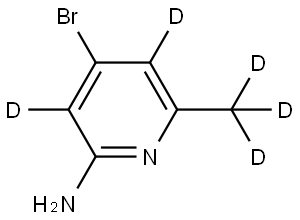 4-bromo-6-(methyl-d3)pyridin-3,5-d2-2-amine Structure