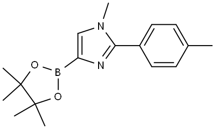 1-methyl-4-(4,4,5,5-tetramethyl-1,3,2-dioxaborolan-2-yl)-2-(p-tolyl)-1H-imidazole Struktur