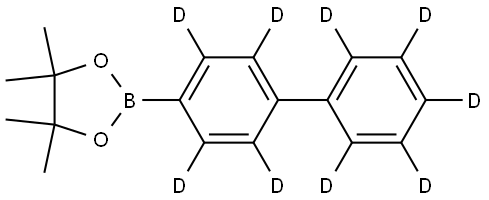2-([1,1'-biphenyl]-4-yl-d9)-4,4,5,5-tetramethyl-1,3,2-dioxaborolane Struktur