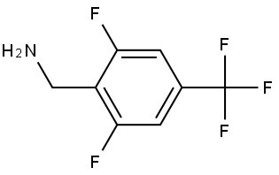 (2,6-Difluoro-4-(trifluoromethyl)phenyl)methanamine Struktur