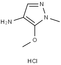5-methoxy-1-methyl-1H-pyrazol-4-amine hydrochloride Struktur