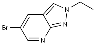 5-Bromo-2-ethyl-2H-pyrazolo[3,4-b]pyridine Struktur