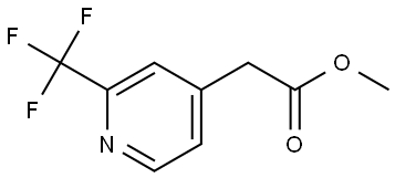 4-Pyridineacetic acid, 2-(trifluoromethyl)-, methyl ester Struktur