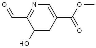 Methyl 6-formyl-5-hydroxynicotinate Struktur