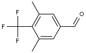 3,5-Dimethyl-4-(trifluoromethyl)benzaldehyde Struktur